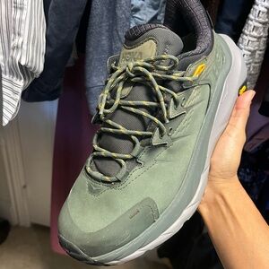 Hoka One One Green and Gray Athletic Shoes